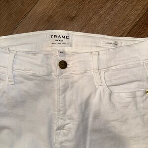 Frame White Denim Jeans